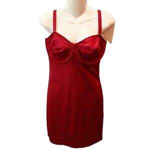 Weight Watchers In Control Shaper Womens 40D Red Underwire Convertible Straps